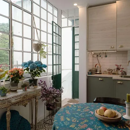 Daire Charming 1br With Terrace Praca Flores | By Airnest *